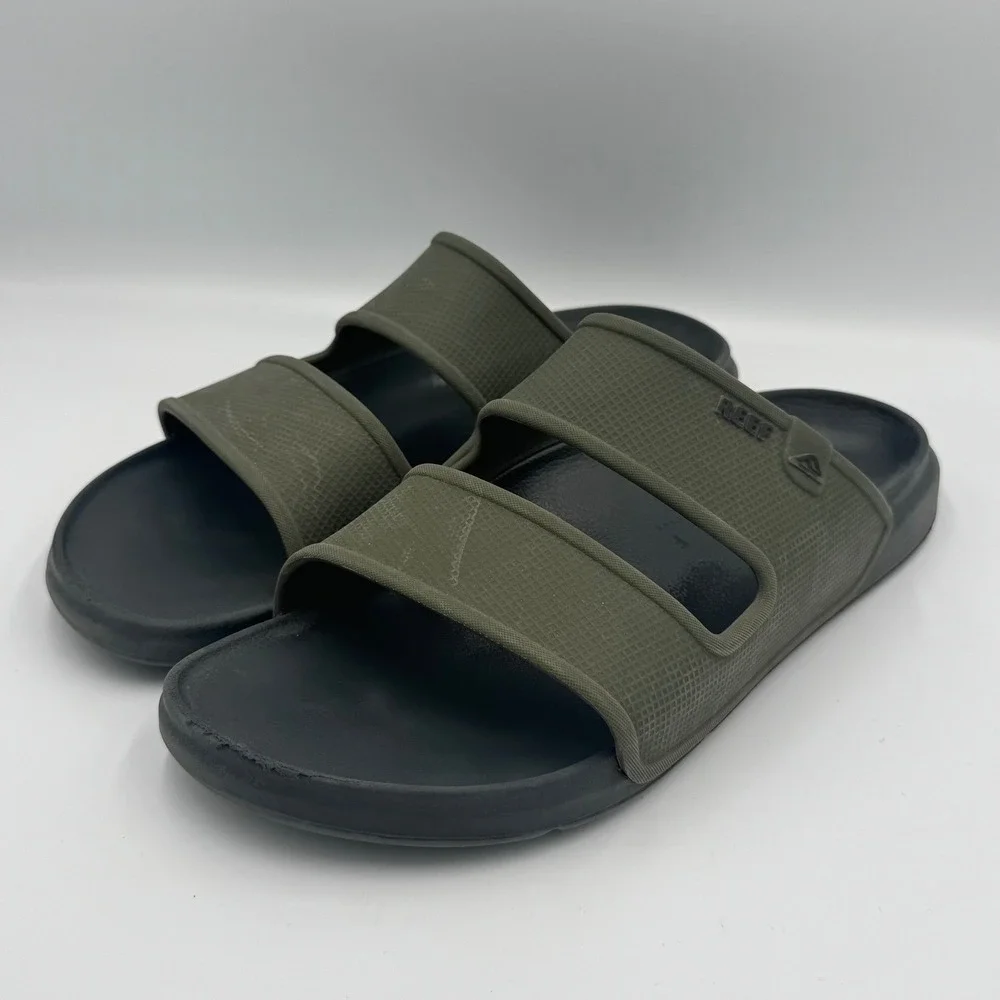Reef Olive Green One Slide Sandals 10.5/11 NO BOX